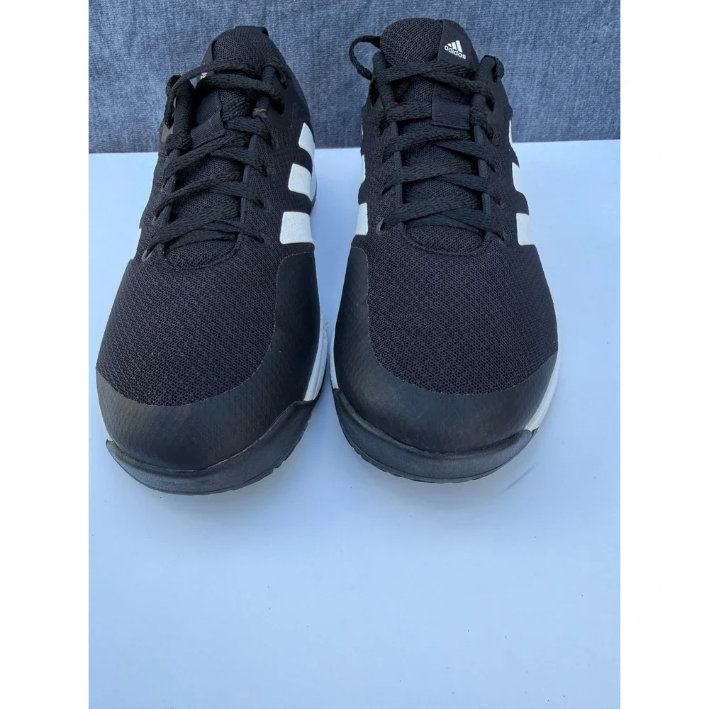 Adidas Gamecourt Shoes Men 12 Black Synthetic Mesh Tennis Sneakers FX3650